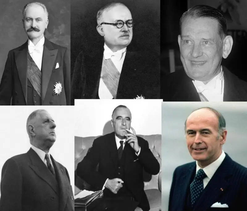 6 présidents de la République Française