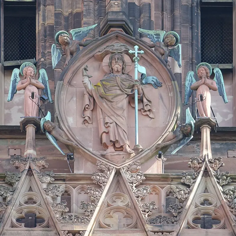 Cathédrale Notre-Dame - extérieur - détail (Strasbourg)