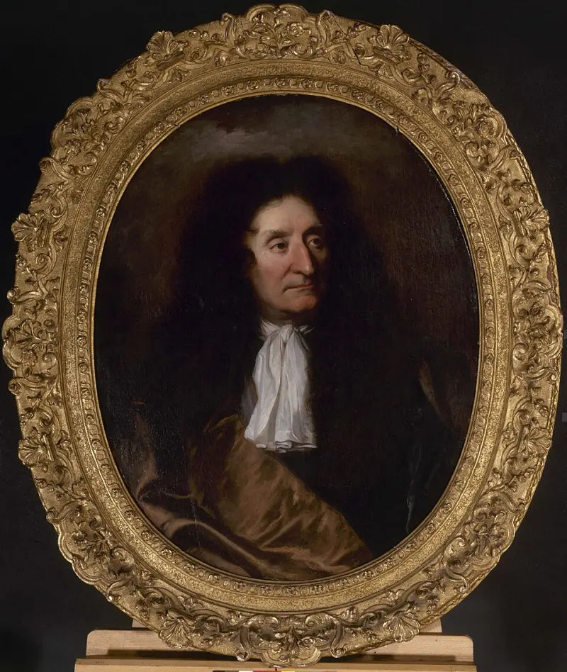 Hyacinthe Rigaud - Portrait de Jean de La Fontaine (1621-1695), poète - P2441 - Musée Carnavalet