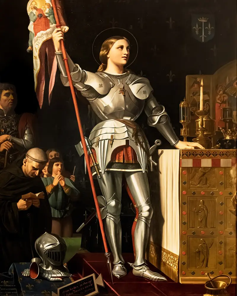 (Orléans) Jeanne d'Arc au sacre du roi charles VII, Par Auguste Pichon d'après Ingres, 1858
